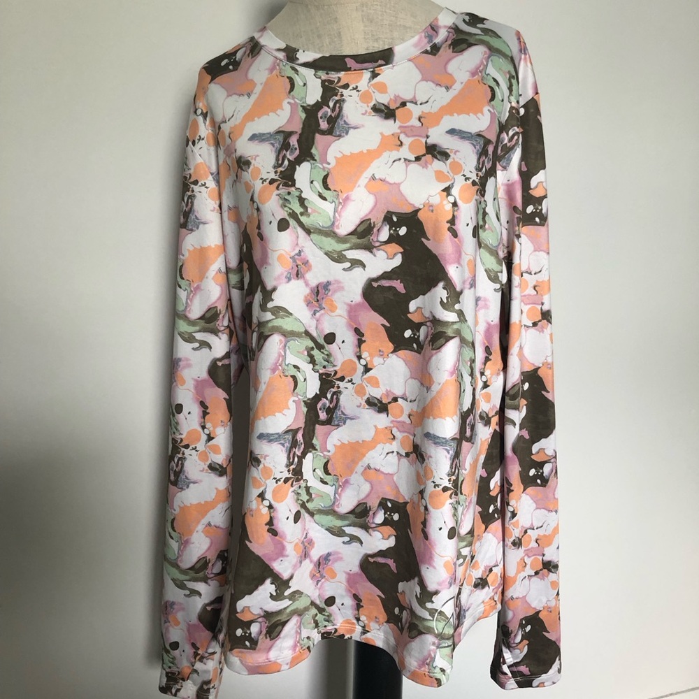 Enlighten Printed Long Sleeve Sun Top